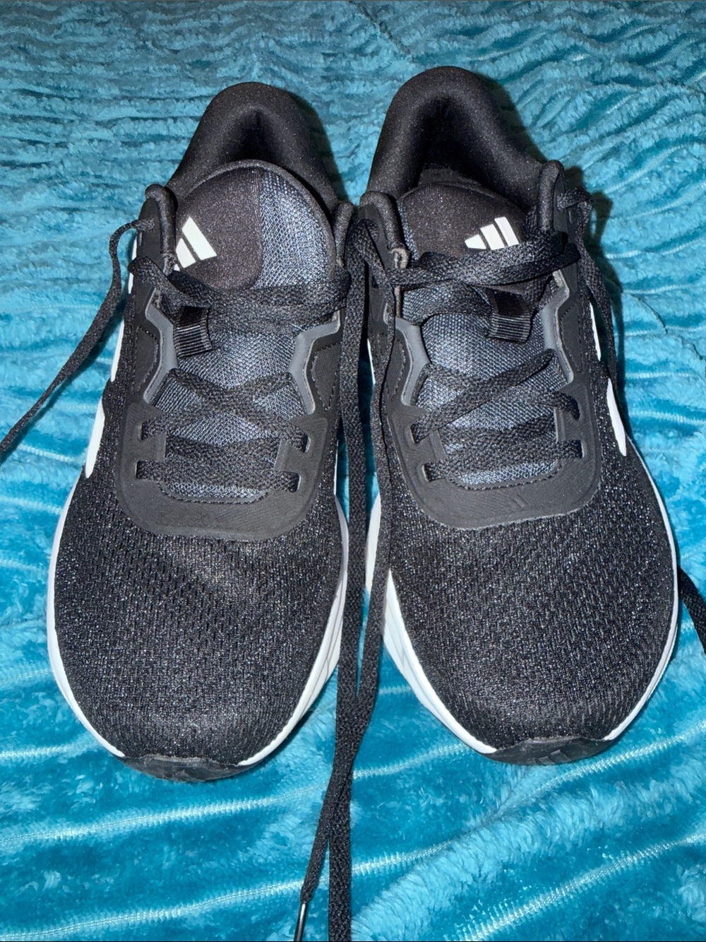 adidas Black and White Lightweight Training Shoes